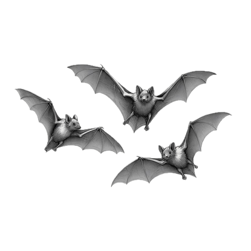 Bat removal and attic exclusion illustration
