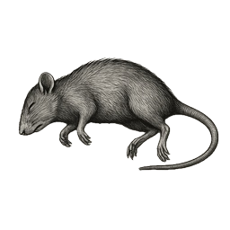 Dead animal illustration