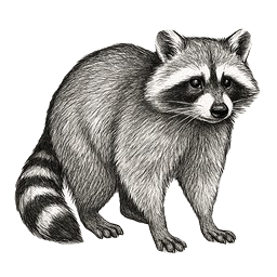 Raccoon illustration