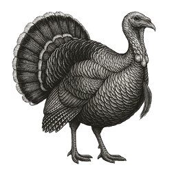 Wild turkey illustration